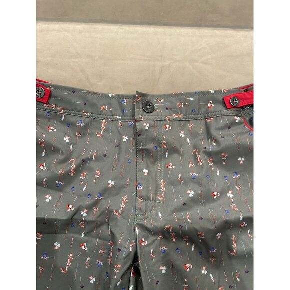 Parke & Ronen Mens Size 29 Green Floral Swim Trunks Shorts - Picture 3 of 7